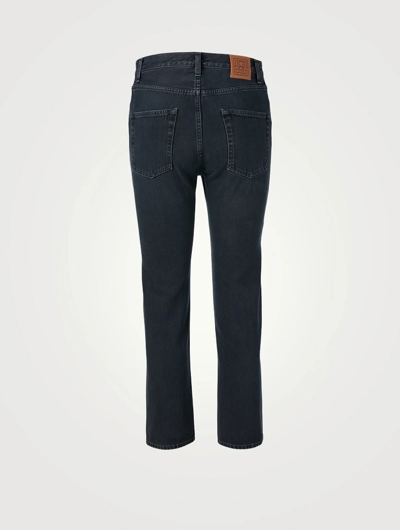 Cotton High-Waisted Jeans