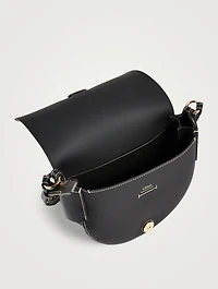 Darryl Leather Crossbody Saddle Bag