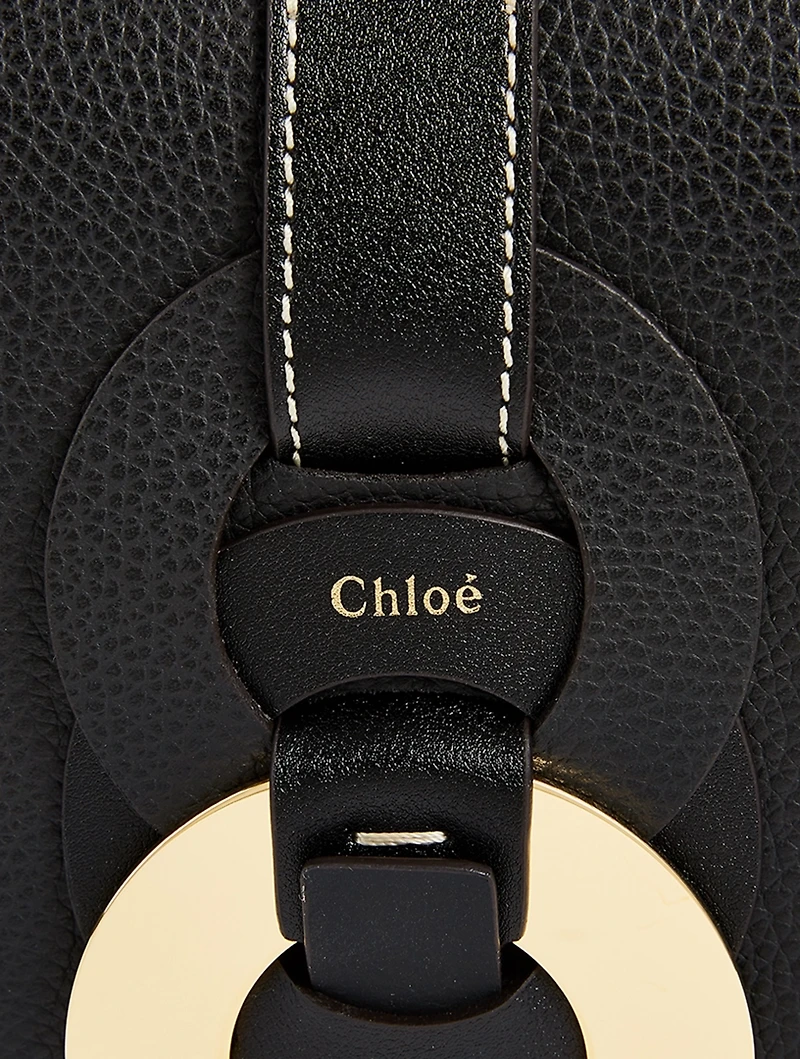 Darryl Leather Crossbody Saddle Bag