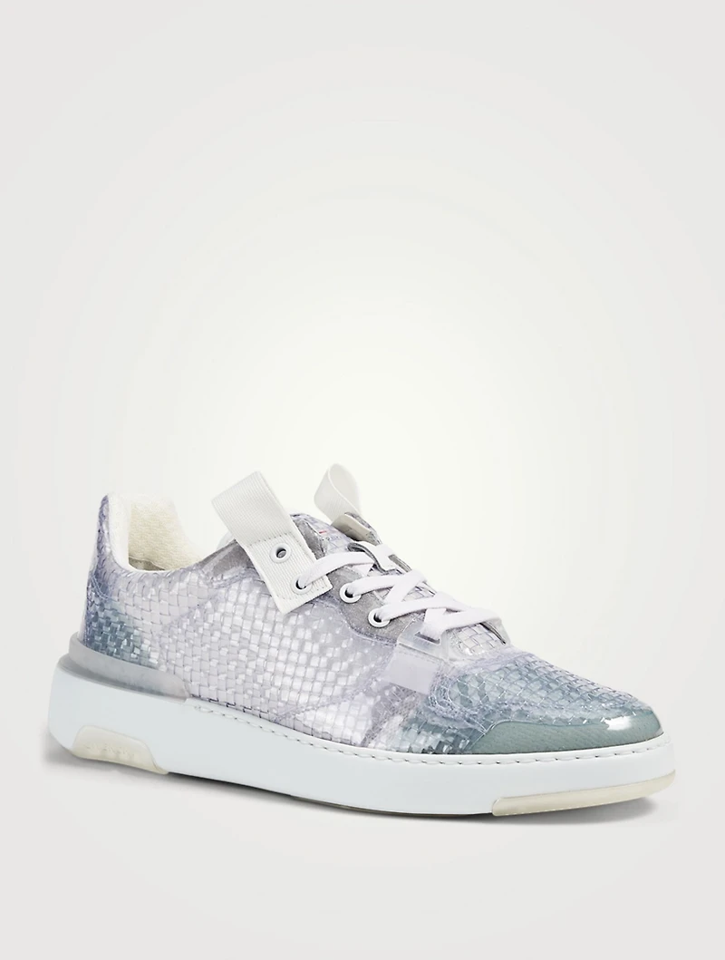 Wing Braided Transparent Sneakers