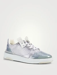 Wing Braided Transparent Sneakers
