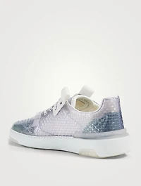 Wing Braided Transparent Sneakers