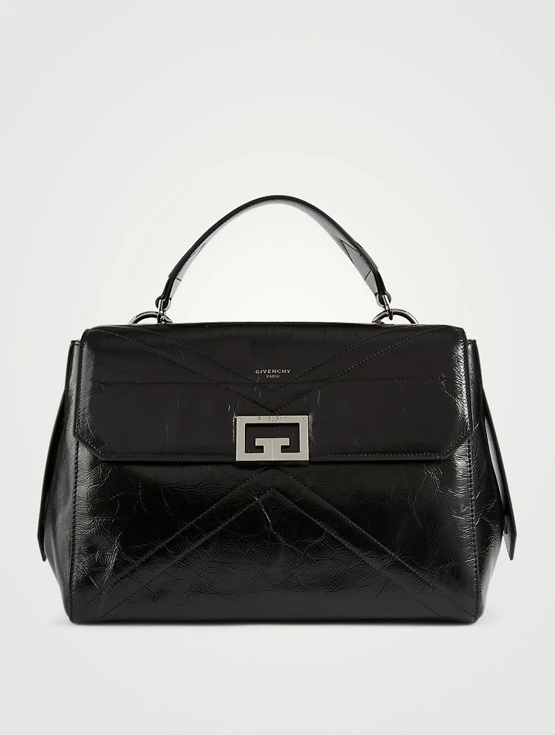 Medium ID Leather Top Handle Bag