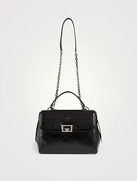 Medium ID Leather Top Handle Bag