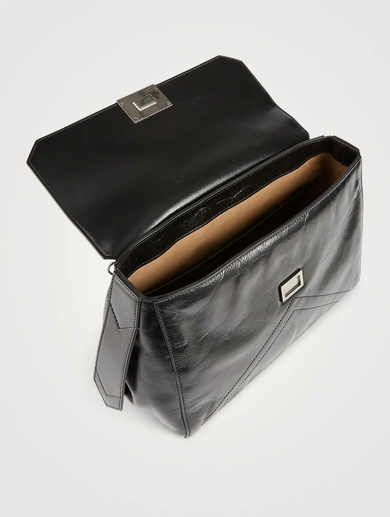 Medium ID Leather Top Handle Bag