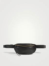 Small Moon Leather Belt Bag
