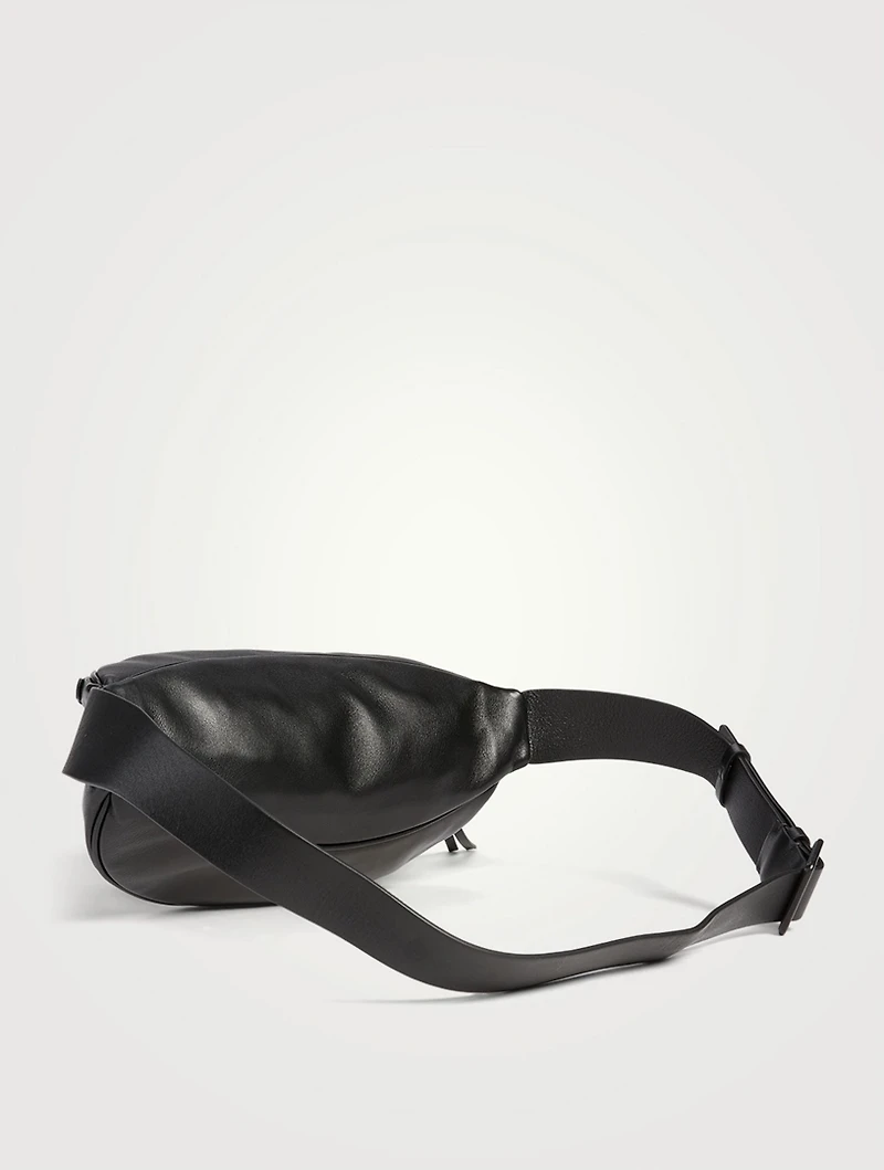 Small Moon Leather Belt Bag