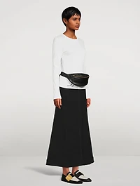 Small Moon Leather Belt Bag