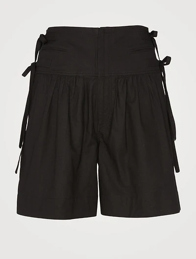 Opala Cotton High-Waisted Shorts