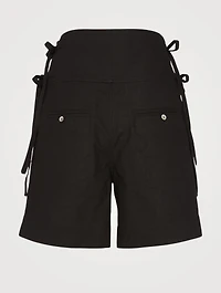 Opala Cotton High-Waisted Shorts