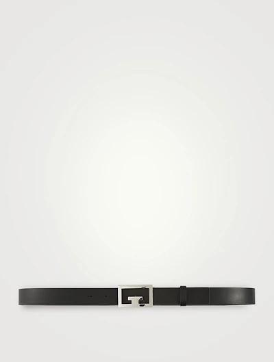 Double G Buckle Leather Belt