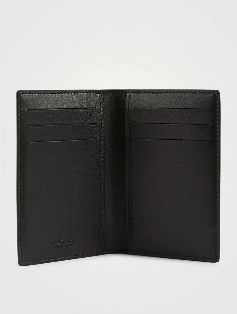 Chain Logo Coated Canvas Card Holder