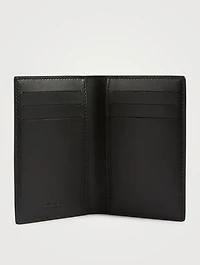 Chain Logo Coated Canvas Card Holder
