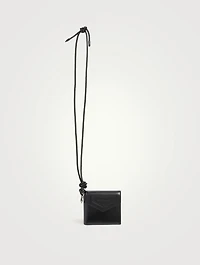 Small Antigona Leather Wallet With Strap