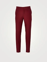 Wool And Mohair Slim-Fit Pants