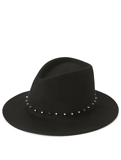 Blaine Studded Wool Fedora Hat