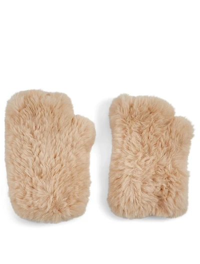 Misty Faux Fur Fingerless Gloves