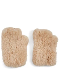 Misty Faux Fur Fingerless Gloves