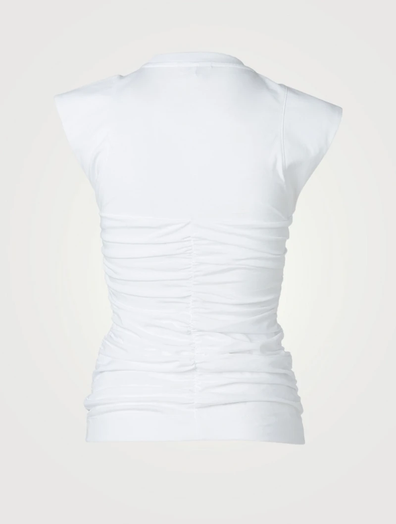Organic Cotton Ruched Top