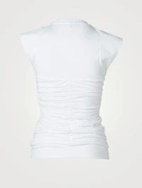 Organic Cotton Ruched Top