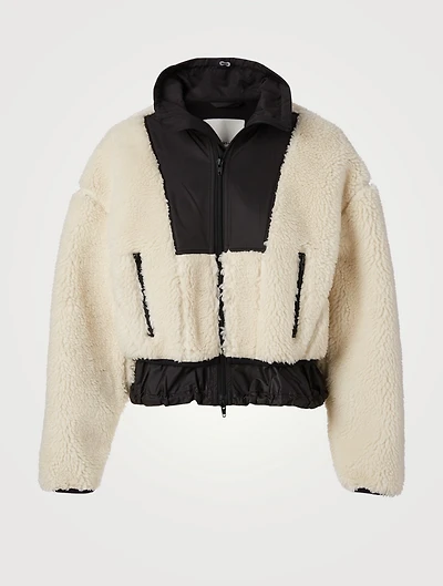 Sherpa Bonded Cropped Jacket