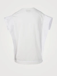 Cotton Ruffle T-Shirt