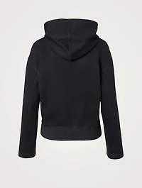 Cotton Jersey Half-Zip Hoodie