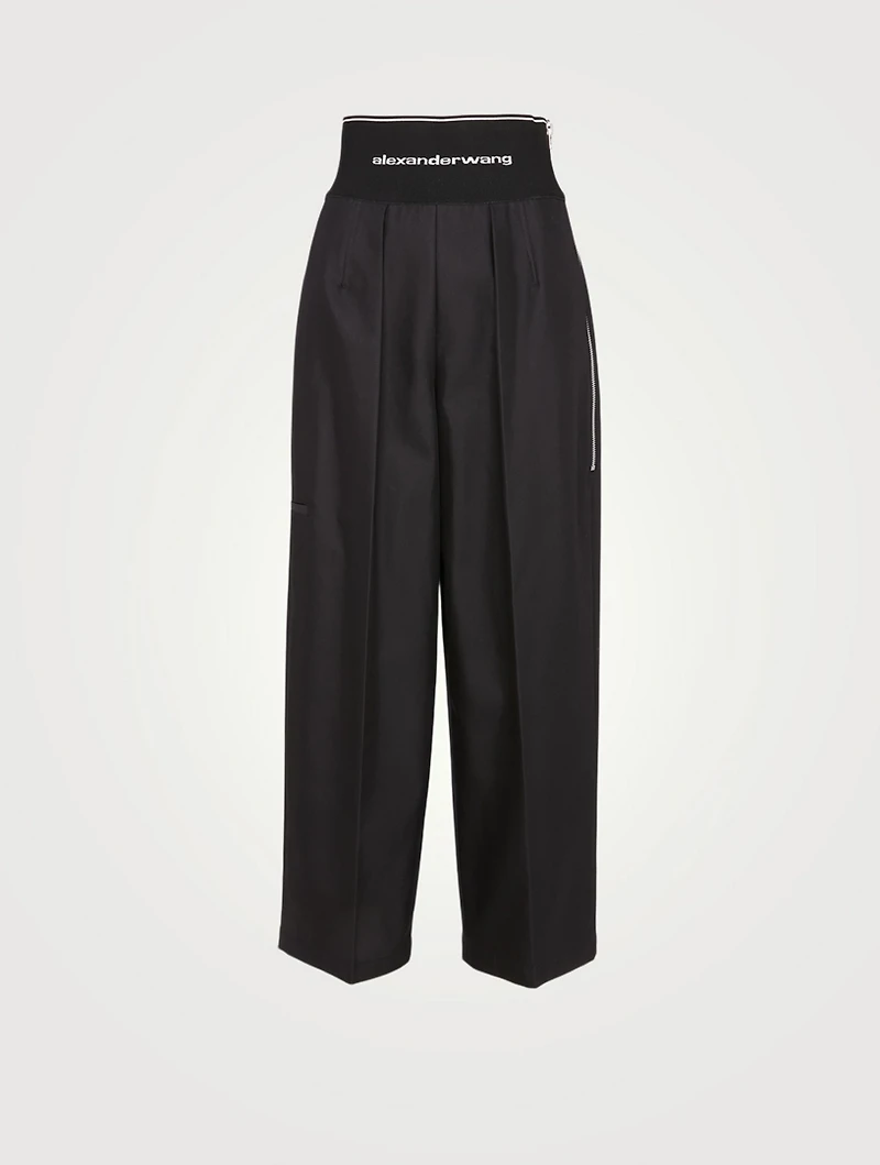 High-Waisted Wide Pants