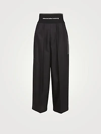 High-Waisted Wide Pants