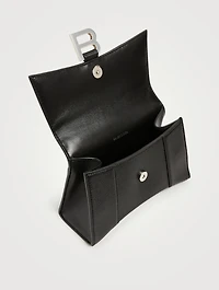 XS Hourglass Leather Top Handle Bag
