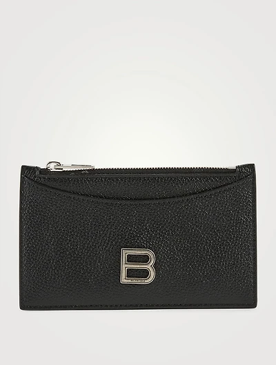 Hourglass Leather Zip Card Holder
