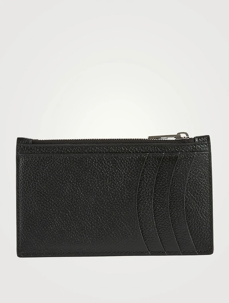 Hourglass Leather Zip Card Holder