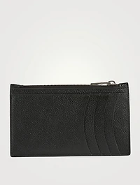 Hourglass Leather Zip Card Holder