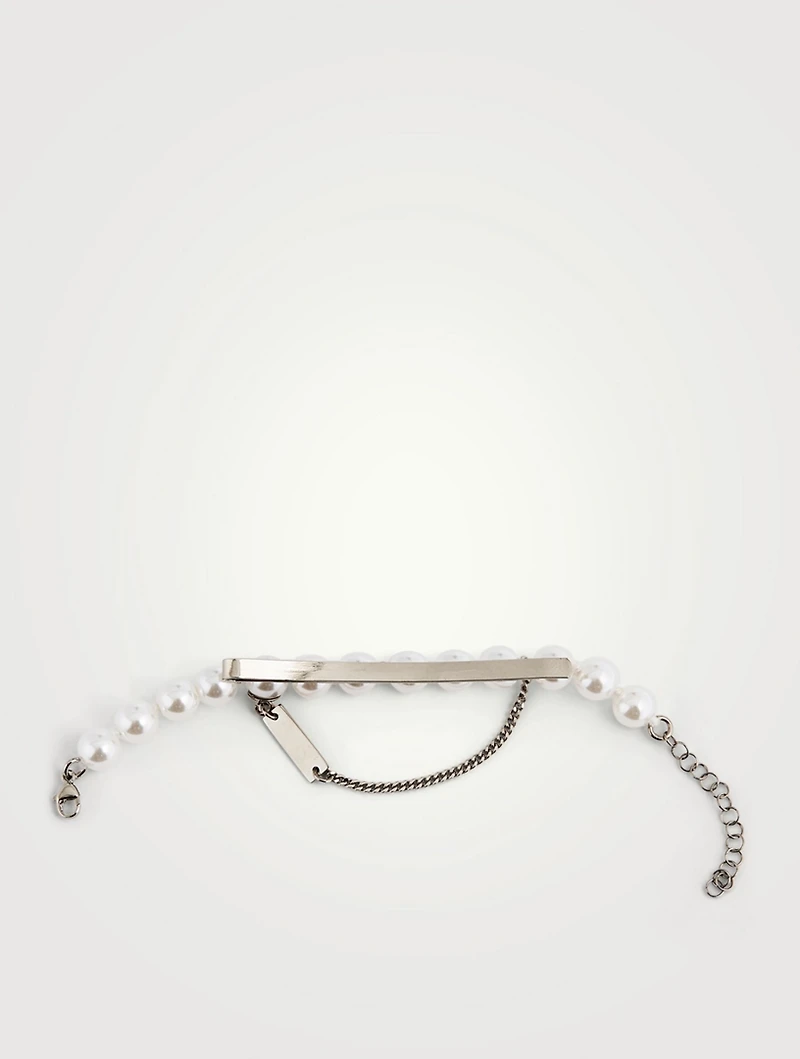 Faux Pearl Chain Hair Clip
