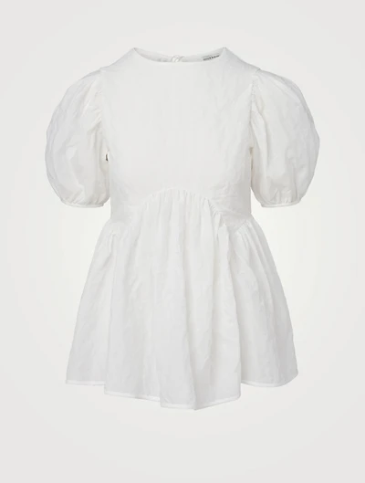 Kastanje Open-Back Blouse