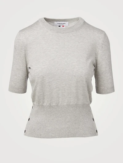 Silk And Cotton Relaxed T-Shirt