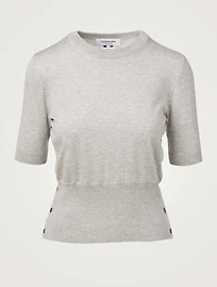 Silk And Cotton Relaxed T-Shirt