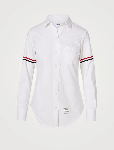 Round-Collar Shirt With Armband