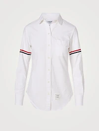 Round-Collar Shirt With Armband