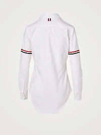 Round-Collar Shirt With Armband