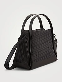Small Bias Pleats Satchel Bag