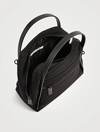 Small Bias Pleats Satchel Bag