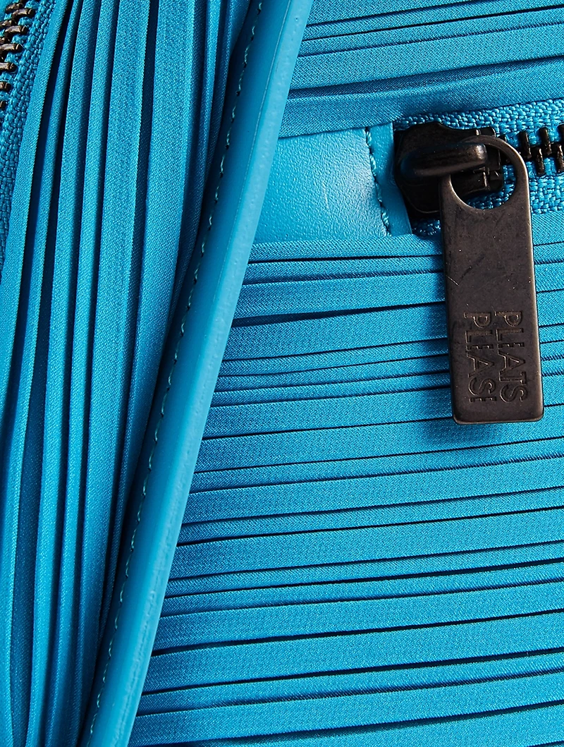 Small Bias Pleats Satchel Bag