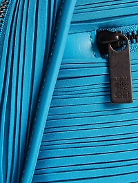 Small Bias Pleats Satchel Bag