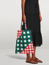 Trek Tote Bag In Check