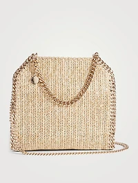 Mini Falabella Woven Metallic Tote Bag