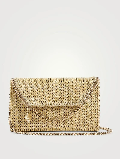 Mini Falabella Metallic Woven Crossbody Bag