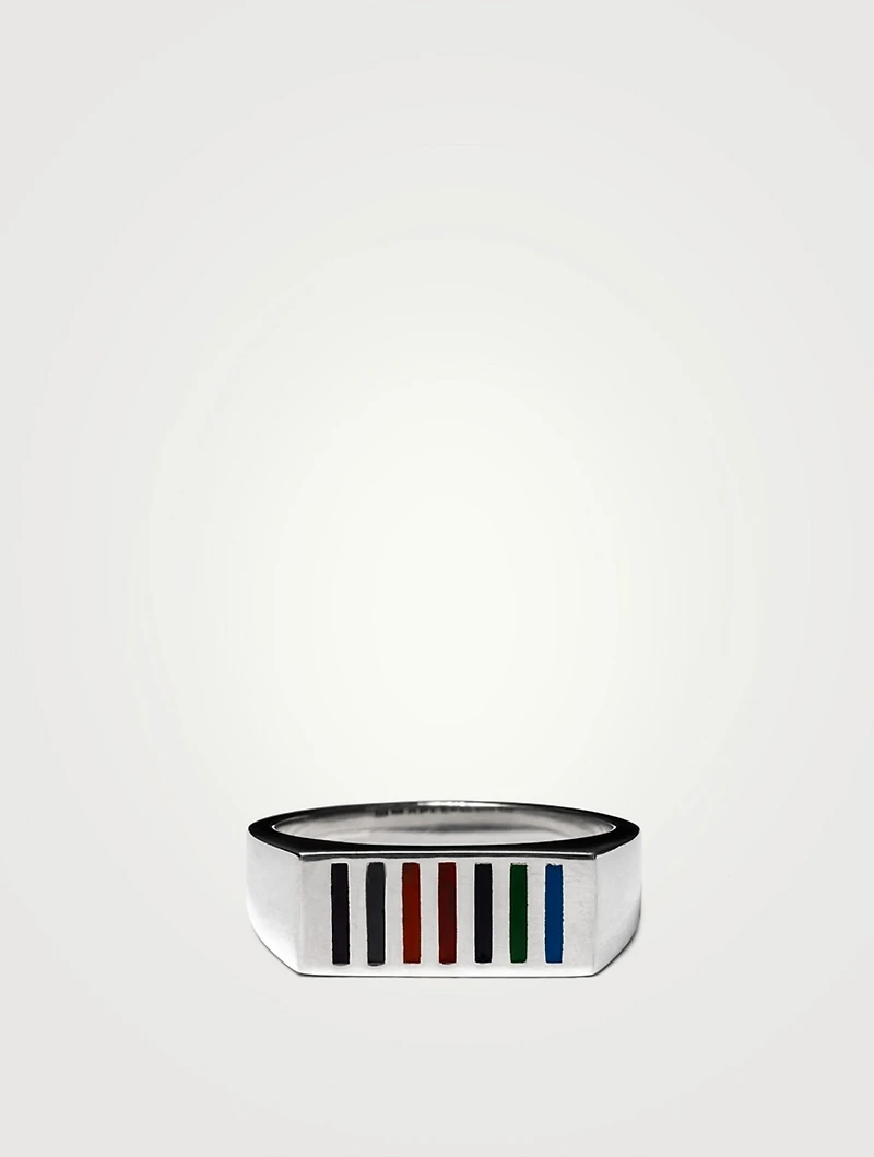 Sterling Silver Prism Ring