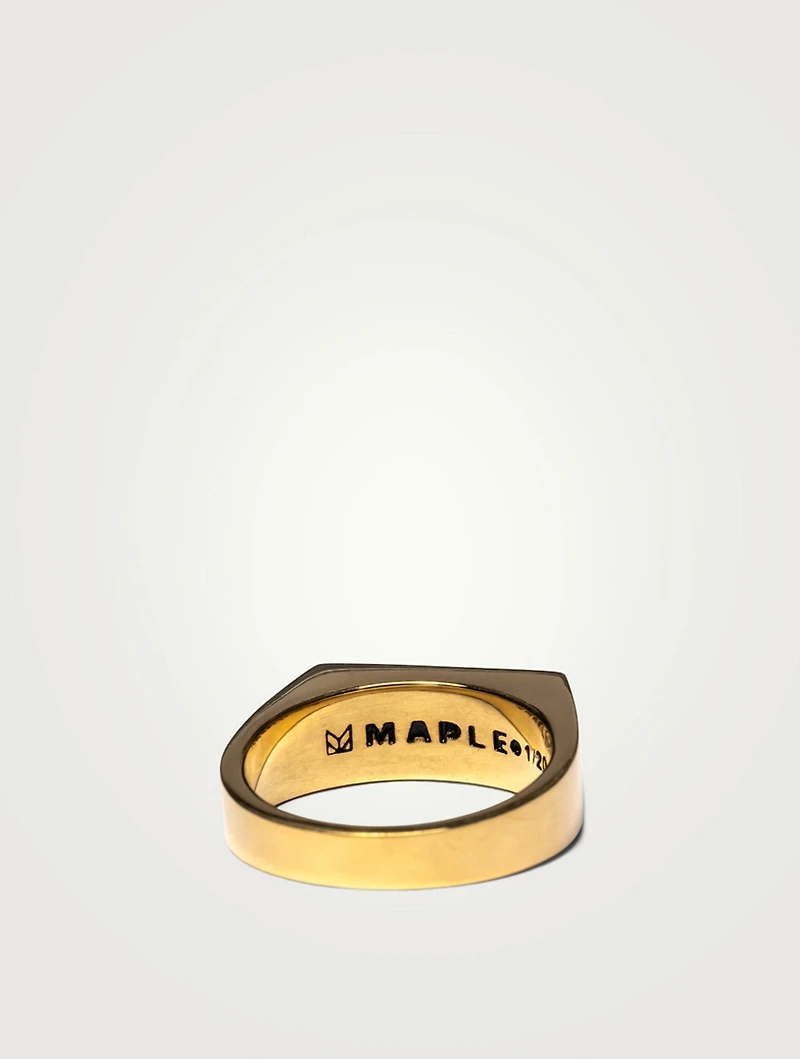 14K Goldplated Prism Ring