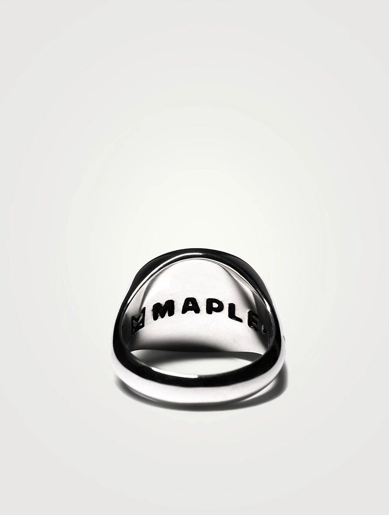 Sterling Silver Tubby Ring With Onyx